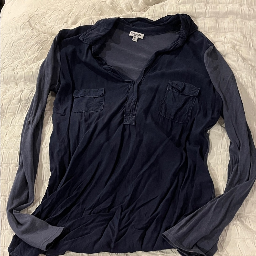 Splendid Gray Lace Women's Blouse